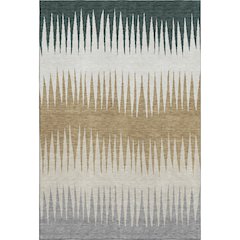 Premium Machine Washable Mayfield AMF886 Charcoal 3' x 5' Rug