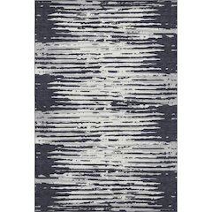 Premium Machine Washable Mayfield AMF888 Black 3' x 5' Rug