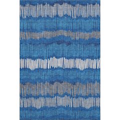 Premium Machine Washable Mayfield AMF889 Navy 3' x 5' Rug