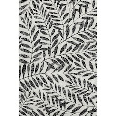 Premium Machine Washable Mayfield AMF899 Black 3' x 5' Rug