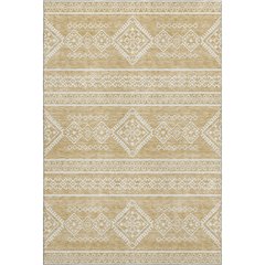 Premium Machine Washable Mayfield AMF901 Gold 3' x 5' Rug