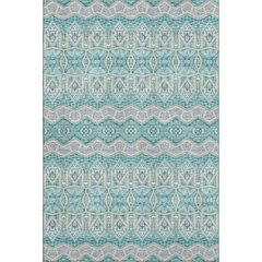 Premium Machine Washable Mayfield AMF909 Teal 3' x 5' Rug