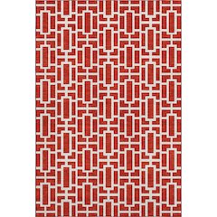 Premium Machine Washable Mayfield AMF916 Red 3' x 5' Rug