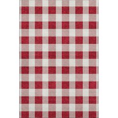 Premium Machine Washable Mayfield AMF923 Red 3' x 5' Rug