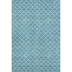 Premium Machine Washable Mayfield AMF933 Teal 3' x 5' Rug