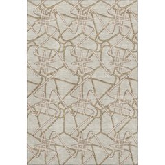 Premium Machine Washable Mayfield AMF947 Beige 3' x 5' Rug