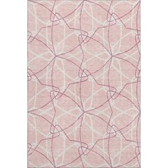 Premium Machine Washable Mayfield AMF950 Pink 3' x 5' Rug