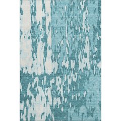 Premium Machine Washable Mayfield AMF957 Teal 3' x 5' Rug