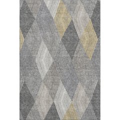 Premium Machine Washable Mayfield AMF962 Pewter 3' x 5' Rug