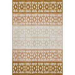 Premium Machine Washable Mayfield AMF964 Paprika 3' x 5' Rug
