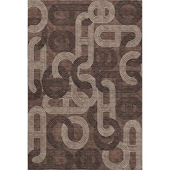 Premium Machine Washable Mayfield AMF967 Chocolate 3' x 5' Rug