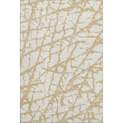 Premium Machine Washable Mayfield AMF972 Gold 3' x 5' Rug