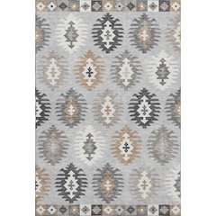 Premium Machine Washable Mayfield AMF983 Silver 3' x 5' Rug