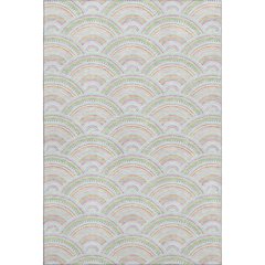Premium Machine Washable Mayfield AMF984 Pearl 3' x 5' Rug