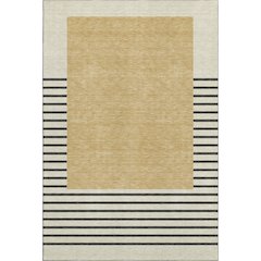 Premium Machine Washable Mayfield AMF995 Gold 3' x 5' Rug