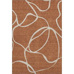 Premium Machine Washable Mayfield AMF999 Paprika 3' x 5' Rug