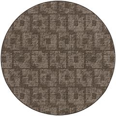 Delano DA1 Chocolate 4' x 4' Round Rug