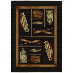 Indoor/Outdoor Excursion EX4 Black Washable 3' x 5' Rug