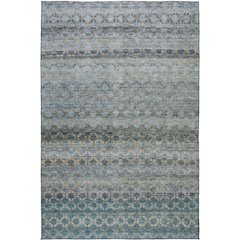 Luxury Washable Indoor/Outdoor Burano Blue 3' x 5' Rug