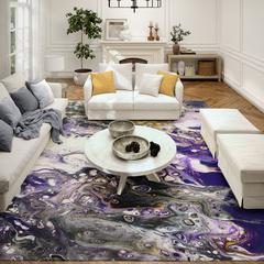 Karina Amethyst Modern Abstract 9' x 12' Area Rug Amethyst AKC37