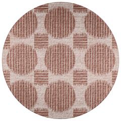 Indoor/Outdoor Sedona SN13 Driftwood Washable 4' x 4' Round Rug