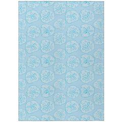 Indoor/Outdoor Surfside ASR40 Blue Washable 3' x 5' Rug