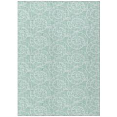 Indoor/Outdoor Surfside ASR41 Green Washable 3' x 5' Rug