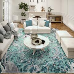 Karina Mint Modern Abstract 9' x 12' Area Rug Mint AKC39