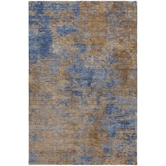 Luxury Washable Indoor/Outdoor Kochi Navy 3' x 5' Rug