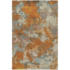 Luxury Washable Indoor/Outdoor Kochi Copper 3' x 5' Rug