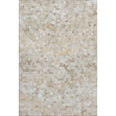 Luxury Washable Indoor/Outdoor Kaleidoscope KL1 Ivory 3' x 5' Rug