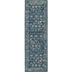 Jericho JC4 Navy 2'6" x 10' Runner Rug
