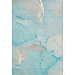 Luxury Washable Odyssey OY7 Teal 2'6" x 3'10" Rug