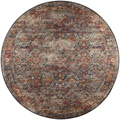 Jericho JC3 Charcoal 4' x 4' Round Rug