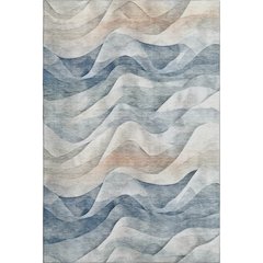 Machine Washable Indoor/Outdoor Pacifica Blue 3' x 5' Rug