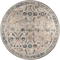 Jericho JC4 Taupe 4' x 4' Round Rug