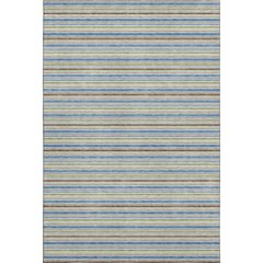 Luxury Washable Indoor/Outdoor Soft Essentials SE2 Blue 3' x 5' Rug
