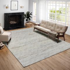 Marston Beige Transitional Striped 9' x 12' Area Rug Beige AMA31
