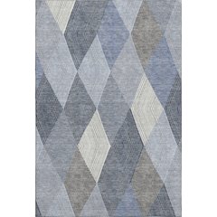 Luxury Washable Indoor/Outdoor The Reserve Denim 3' x 5' Rug