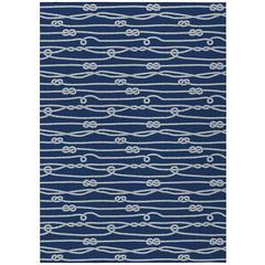 Indoor/Outdoor Harpswell AHP37 Blue Washable 3' x 5' Rug