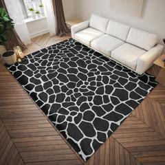 Safari Shadow Animal Animal Print 9' x 12' Area Rug Shadow ASF34
