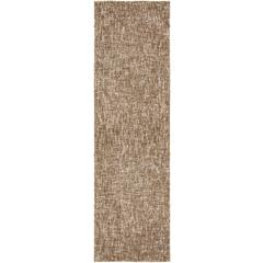 Mateo ME1 Mocha 2'3" x 7'6" Runner Rug