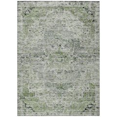 Machine Washable Indoor/Outdoor Chantille Aloe 5' x 7'6" Rug