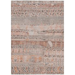Machine Washable Indoor/Outdoor Chantille Terracotta 5' x 7'6" Rug
