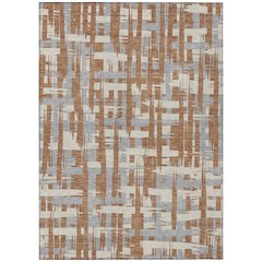 Machine Washable Indoor/Outdoor Chantille Paprika 5' x 7'6" Rug