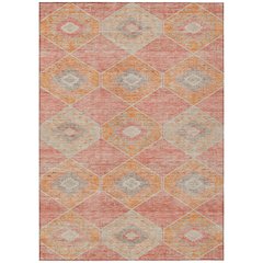 Machine Washable Indoor/Outdoor Chantille Coral 5' x 7'6" Rug