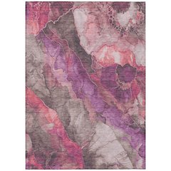 Machine Washable Indoor/Outdoor Chantille Blush 5' x 7'6" Rug