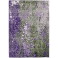 Machine Washable Indoor/Outdoor Chantille Olive 5' x 7'6" Rug