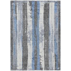 Machine Washable Indoor/Outdoor Chantille Denim 5' x 7'6" Rug
