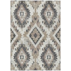 Machine Washable Indoor/Outdoor Chantille Taupe 5' x 7'6" Rug